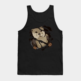 Sea Otter Torn Clothes Ripped Ragged Hammy Tank Top